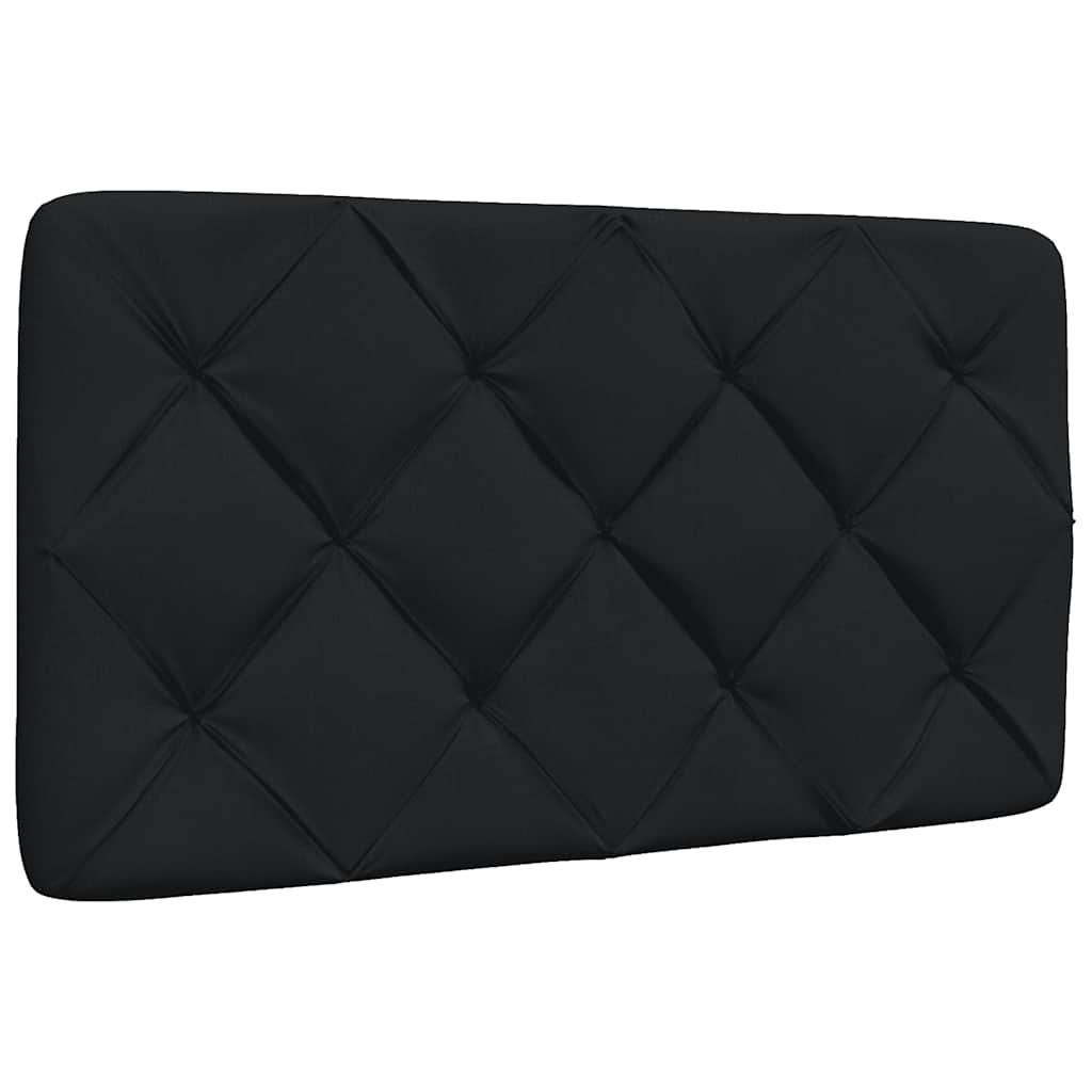 vidaXL Pernă pentru tăblie de pat, negru, 80 cm, material textil