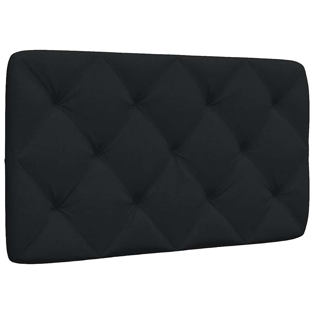 vidaXL Pernă pentru tăblie de pat, negru, 80 cm, material textil