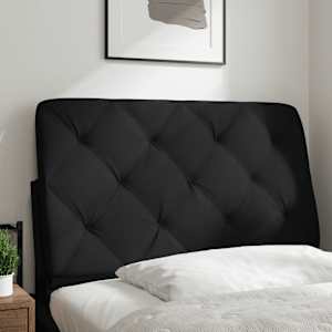 Polštář na čelo postele černý 80 cm textil - obrázek 2