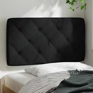 Polštář na čelo postele černý 80 cm textil - obrázek 3