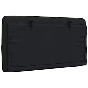 Polštář na čelo postele černý 80 cm textil - obrázek 6
