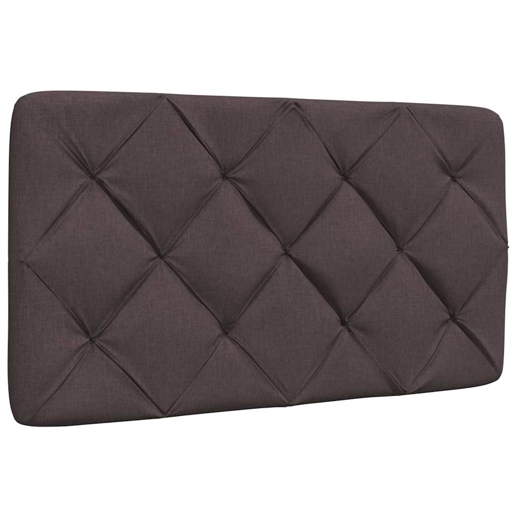 vidaXL Pernă pentru tăblie de pat maro închis, 80 cm, material textil