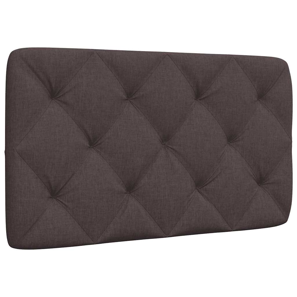 vidaXL Polštář na čelo postele tmavě hnědý 80 cm textil