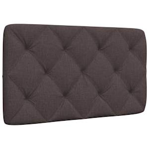 Polštář na čelo postele tmavě hnědý 80 cm textil - obrázek 1