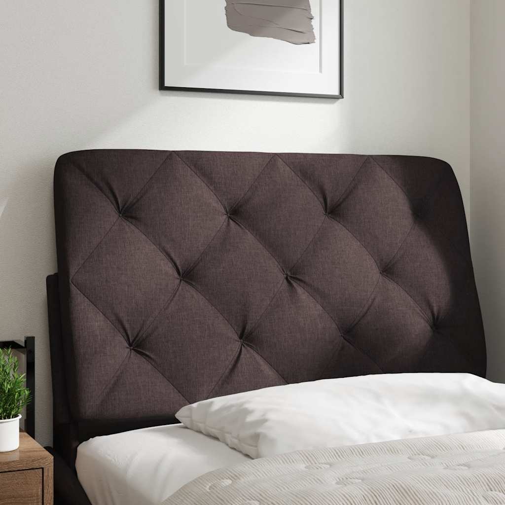 vidaXL Hoofdbordkussen 80 cm stof donkerbruin afbeelding