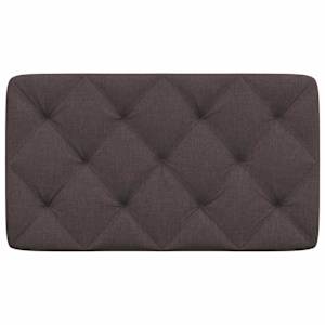 Polštář na čelo postele tmavě hnědý 80 cm textil - obrázek 4