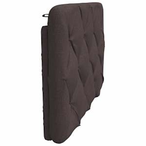 Polštář na čelo postele tmavě hnědý 80 cm textil - obrázek 5