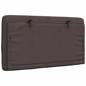 Polštář na čelo postele tmavě hnědý 80 cm textil - obrázek 6