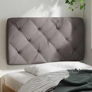 Polštář na čelo postele taupe 80 cm textil - obrázek 3