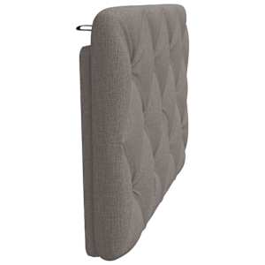 Polštář na čelo postele taupe 80 cm textil - obrázek 5