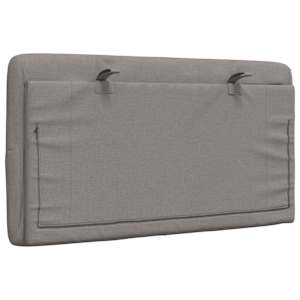 Polštář na čelo postele taupe 80 cm textil - obrázek 6