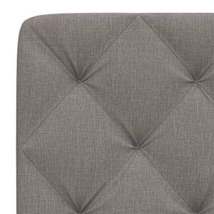 Polštář na čelo postele taupe 80 cm textil - obrázek 7
