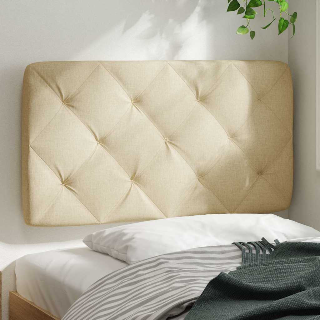 Thumbnail - vidaXL Kopfteil-Kissen Creme 80 cm Stoff