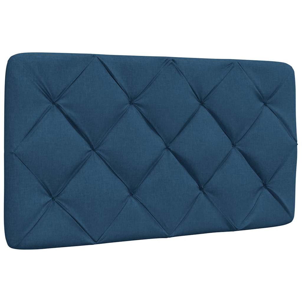 vidaXL Pernă pentru tăblie de pat, albastru, 80 cm, material textil