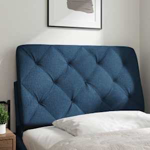 Polštář na čelo postele modrý 80 cm textil - obrázek 2
