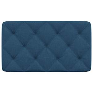 Polštář na čelo postele modrý 80 cm textil - obrázek 4