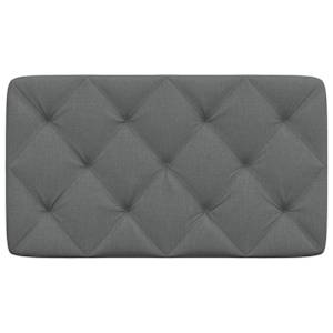 Polštář na čelo postele tmavě šedý 90 cm textil - obrázek 4