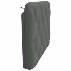 Polštář na čelo postele tmavě šedý 90 cm textil - obrázek 5