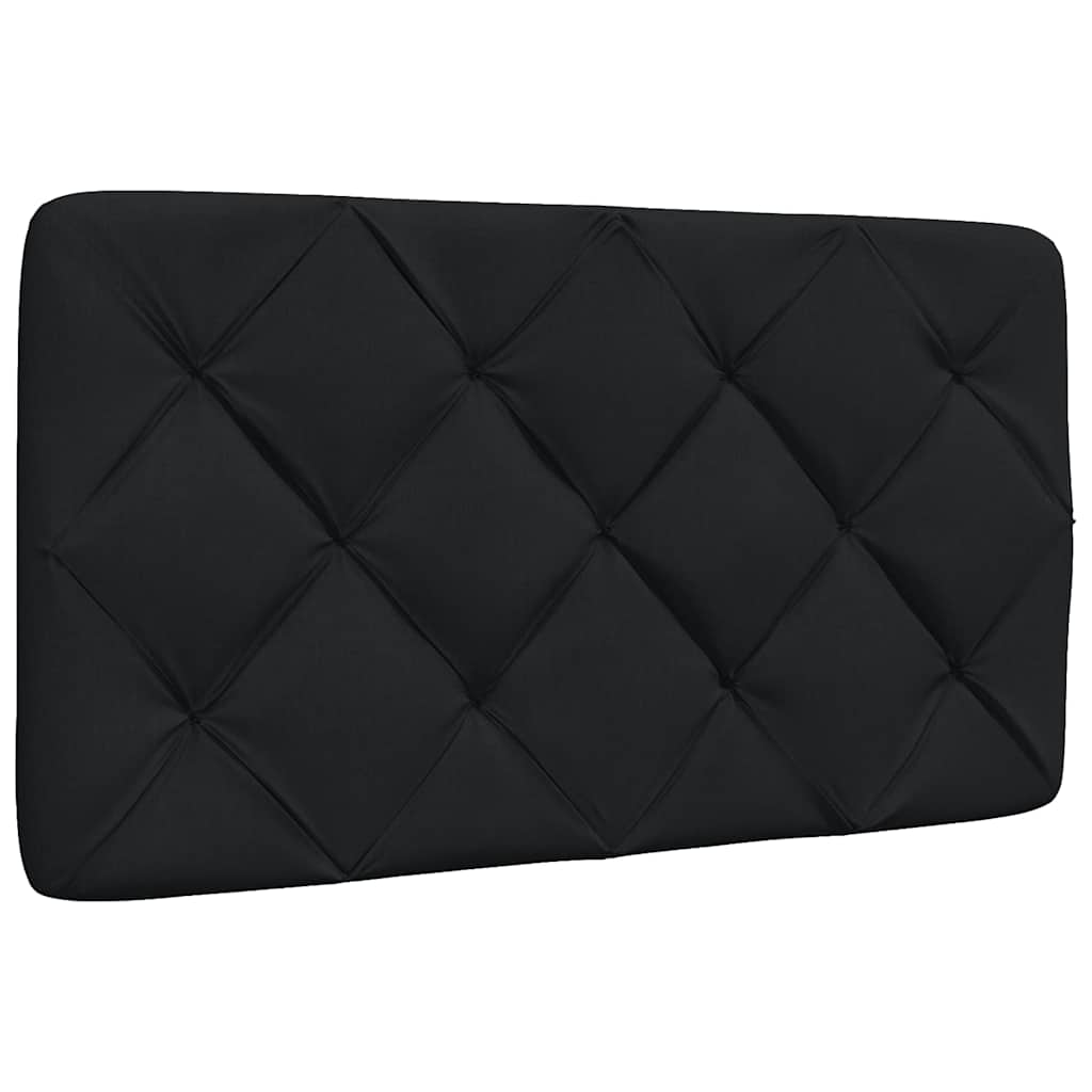 vidaXL Polštář na čelo postele černý 90 cm textil