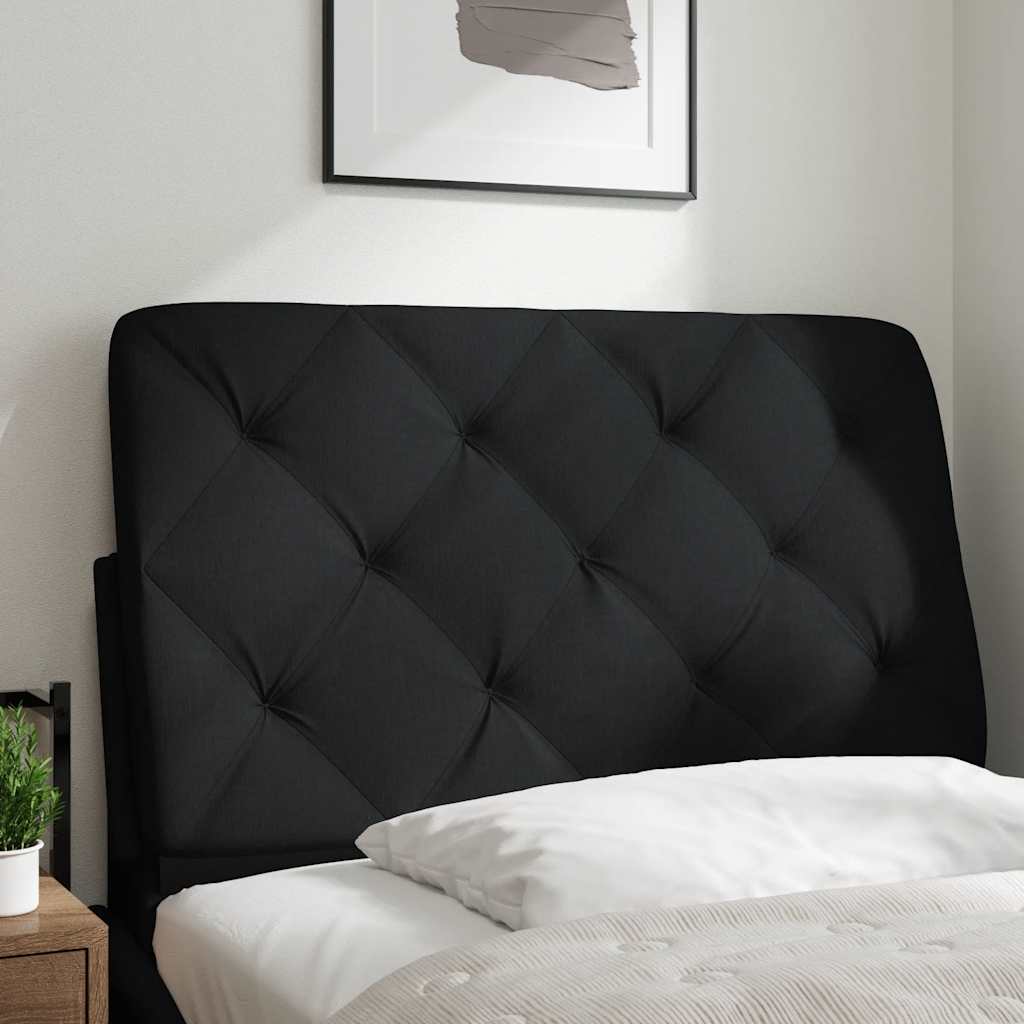 vidaXL Hoofdbordkussen 90 cm stof zwart afbeelding