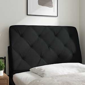 Polštář na čelo postele černý 90 cm textil - obrázek 2