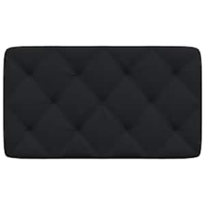 Polštář na čelo postele černý 90 cm textil - obrázek 4