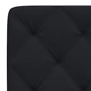 Polštář na čelo postele černý 90 cm textil - obrázek 7