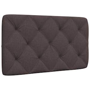 Polštář na čelo postele tmavě hnědý 90 cm textil - obrázek 1