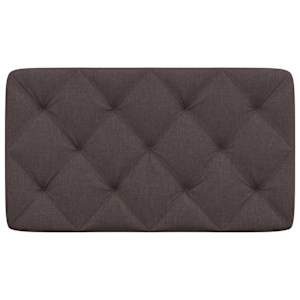 Polštář na čelo postele tmavě hnědý 90 cm textil - obrázek 4