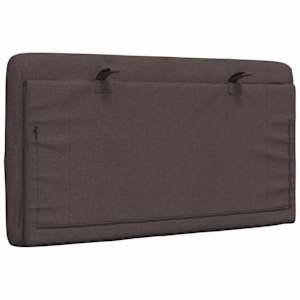 Polštář na čelo postele tmavě hnědý 90 cm textil - obrázek 6