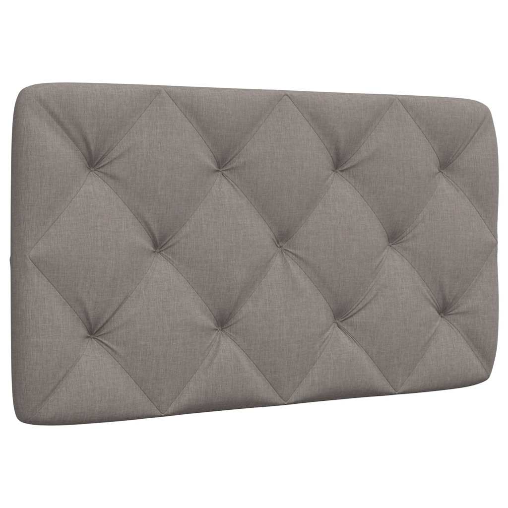 vidaXL Polštář na čelo postele taupe 90 cm textil