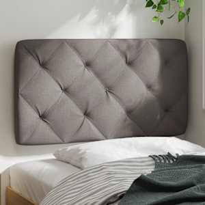 Polštář na čelo postele taupe 90 cm textil - obrázek 3