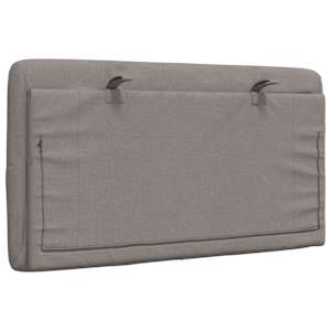 Polštář na čelo postele taupe 90 cm textil - obrázek 6