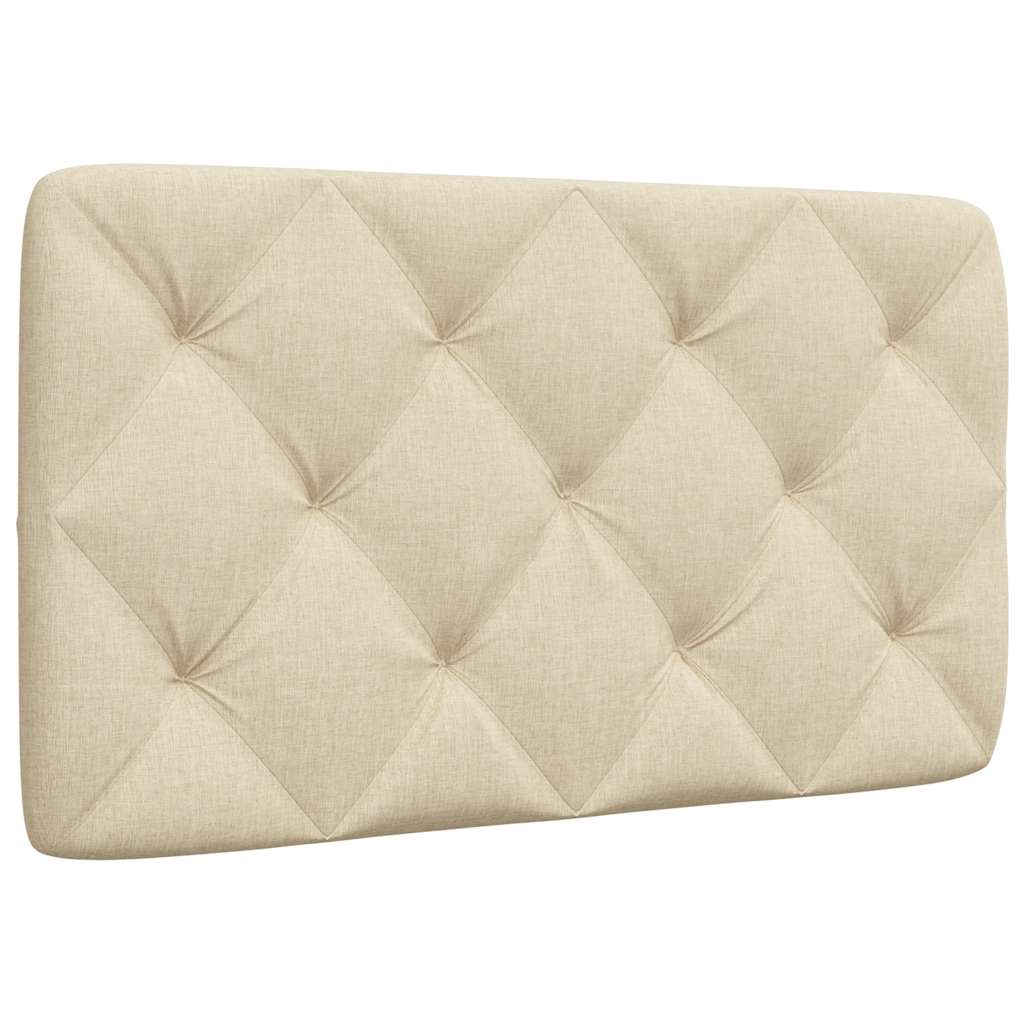 vidaXL Pernă pentru tăblie de pat, crem, 90 cm, material textil