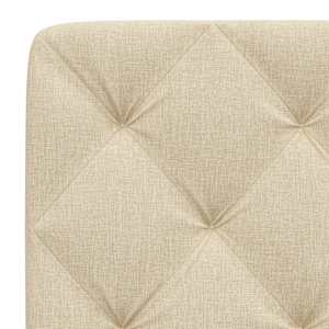 Polštář na čelo postele krémový 90 cm textil - obrázek 7
