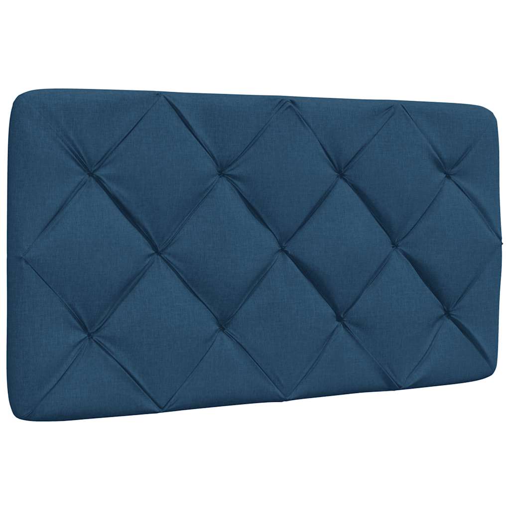 vidaXL Pernă pentru tăblie de pat, albastru, 90 cm, material textil