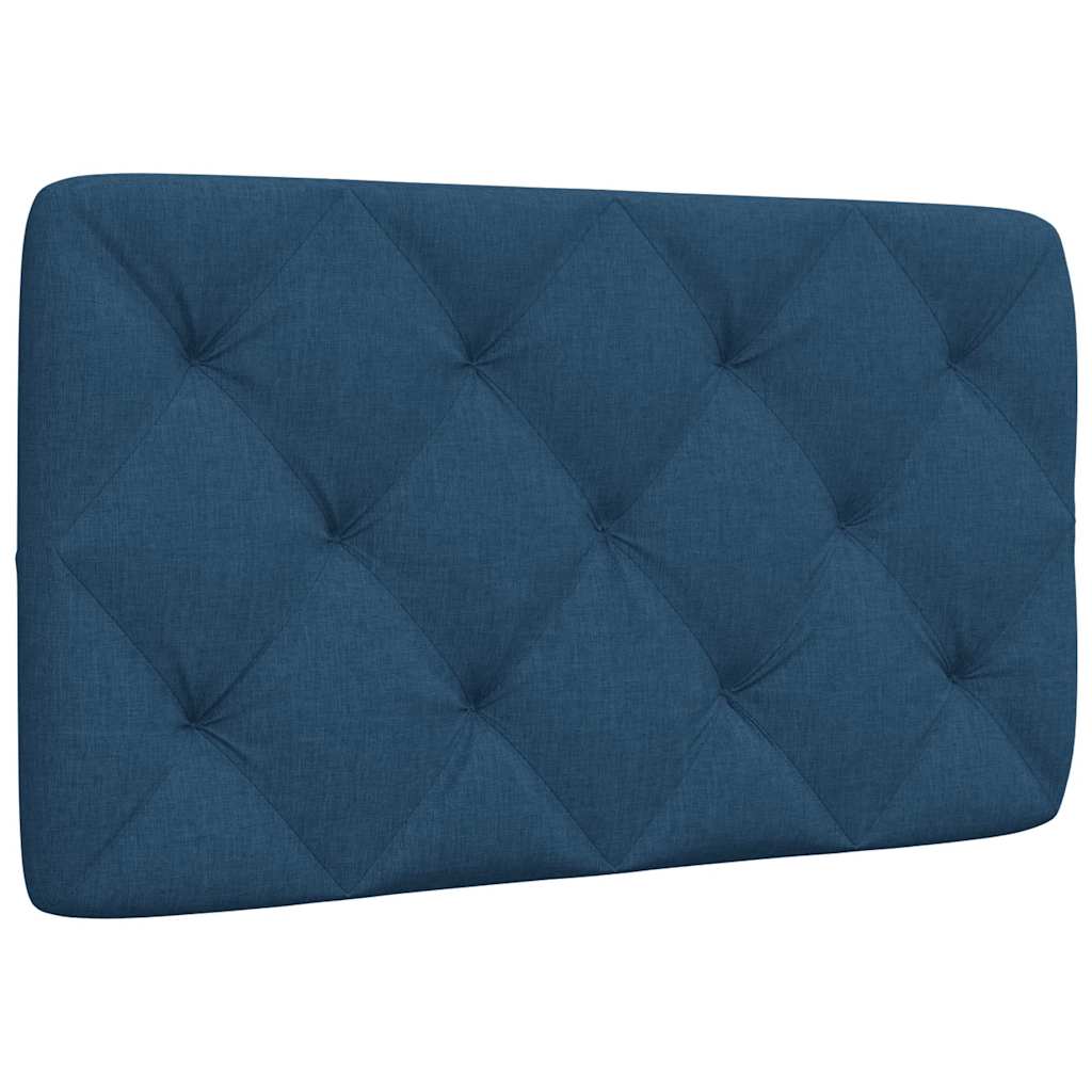 vidaXL Polštář na čelo postele modrý 90 cm textil