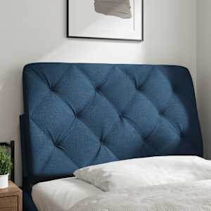 Polštář na čelo postele modrý 90 cm textil - obrázek 2