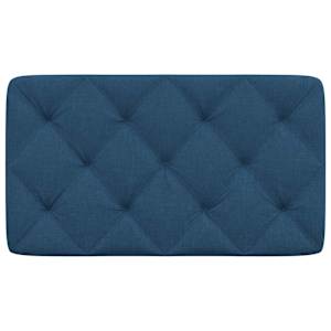 Polštář na čelo postele modrý 90 cm textil - obrázek 4