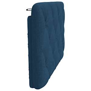 Polštář na čelo postele modrý 90 cm textil - obrázek 5