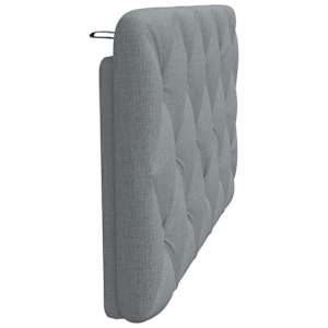Polštář na čelo postele světle šedý 100 cm textil - obrázek 5
