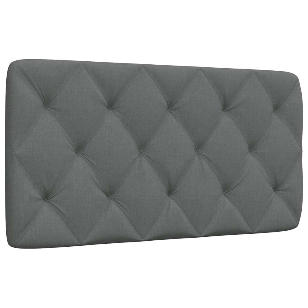 vidaXL Polštář na čelo postele tmavě šedý 100 cm textil