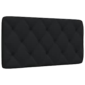 Blazina za vzglavje črna 100 cm blago