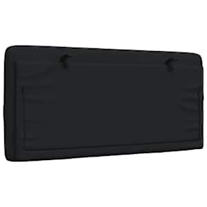 Polštář na čelo postele černý 100 cm textil - obrázek 6