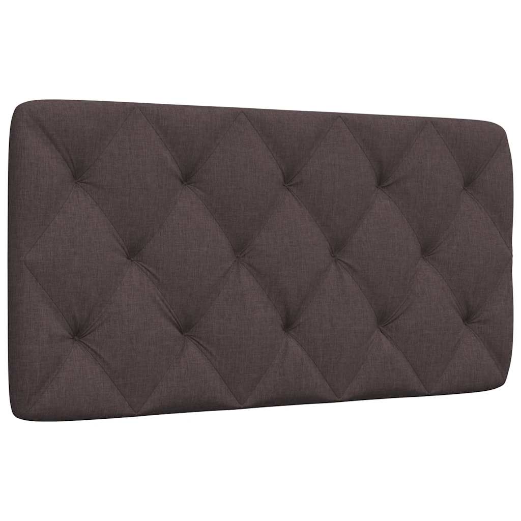 vidaXL Pernă pentru tăblie de pat maro închis, 100 cm, material textil