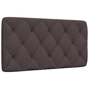 Polštář na čelo postele tmavě hnědý 100 cm textil - obrázek 1