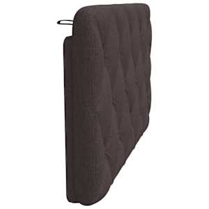 Polštář na čelo postele tmavě hnědý 100 cm textil - obrázek 5