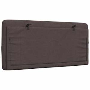 Polštář na čelo postele tmavě hnědý 100 cm textil - obrázek 6