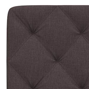 Polštář na čelo postele tmavě hnědý 100 cm textil - obrázek 7