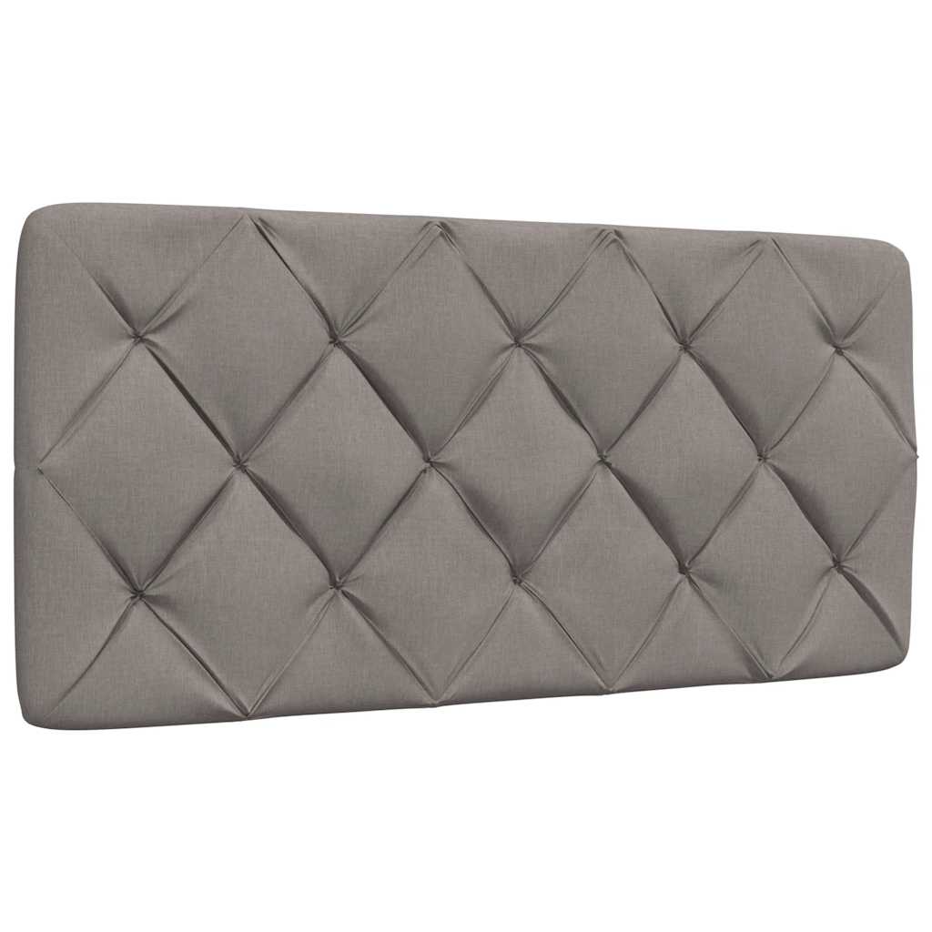 vidaXL Pernă pentru tăblie de pat, gri taupe, 100 cm, material textil